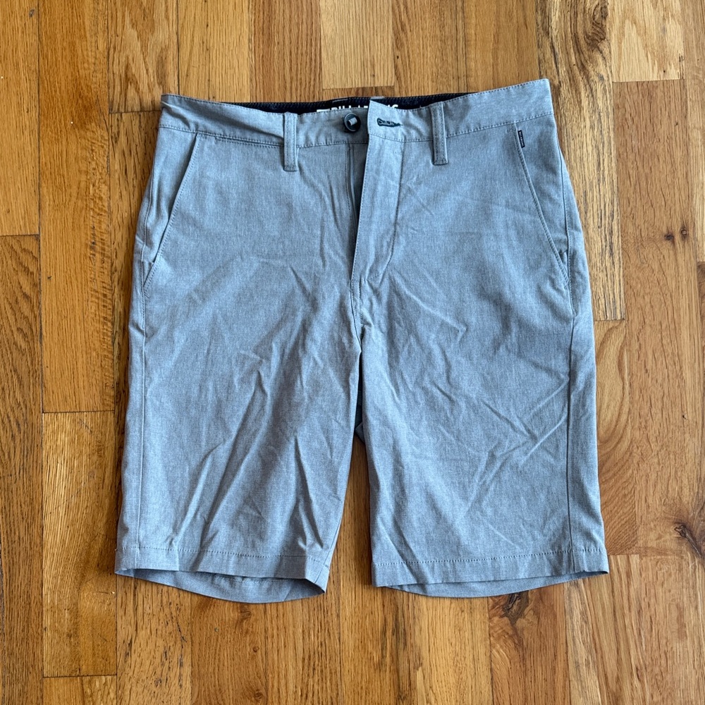 Billabong Men's Light Gray Flat Front Shorts